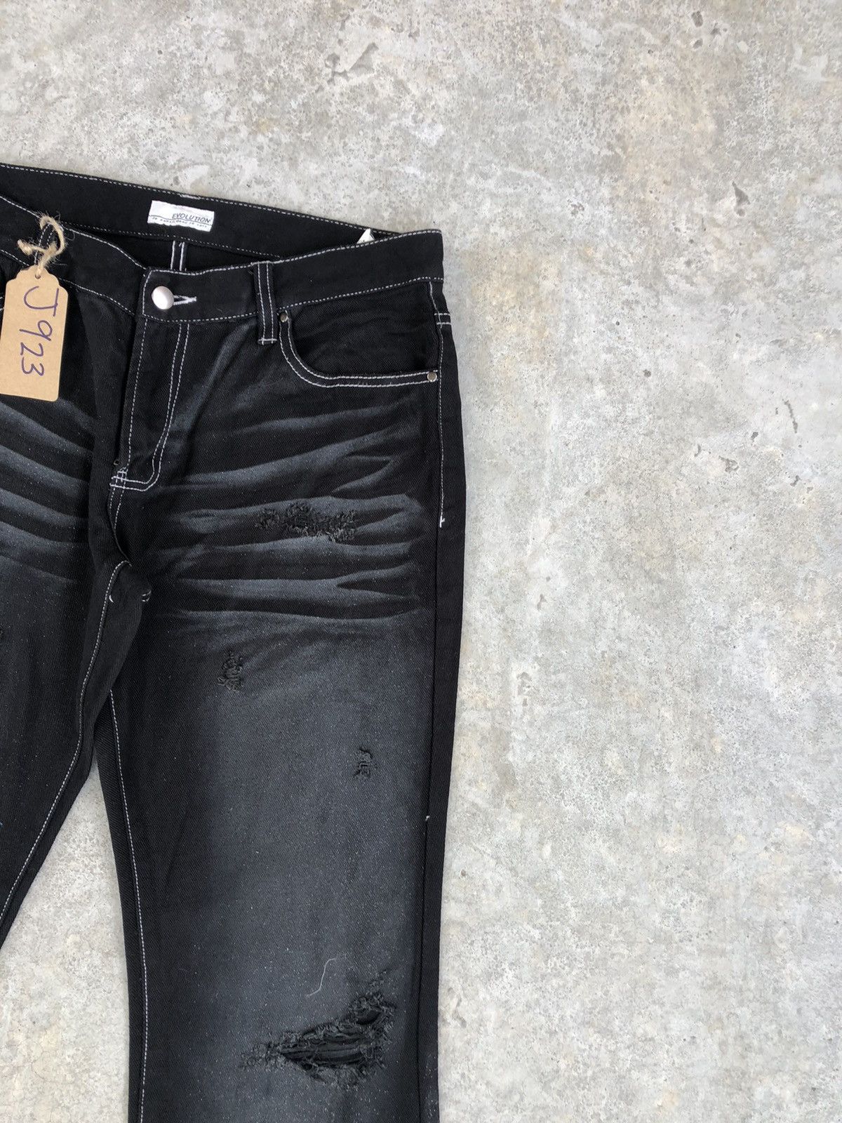 If Six Was Nine Japanese Evolution Flared Jeans Distressed Jeans Size US 32 / EU 48 - 5 Thumbnail