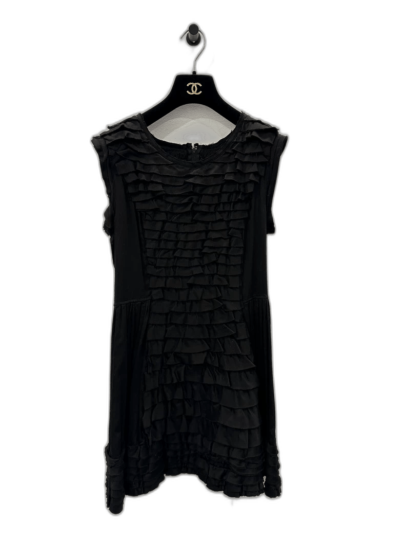 Gucci Black Ruffled Dress Size M, Like New Size M / US 6-8 / IT 42-44 - 1 Thumbnail