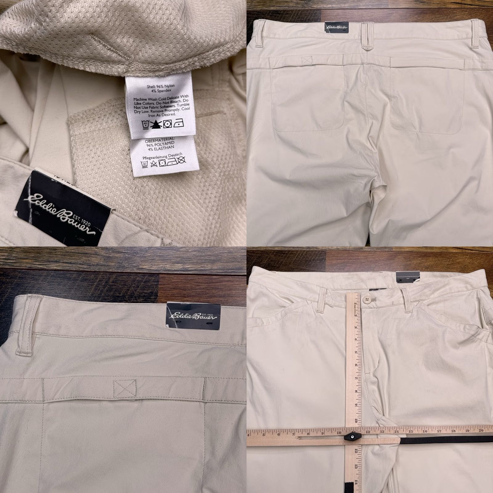 Eddie Bauer Eddie Bauer Travex Pants Womens 16 Tan Mid Rise Stretch New Casual Straight Cargo Hiking Fall Spring Summer Winter Men/Women? Size 38" / US 16 / IT 52 - 8 Thumbnail