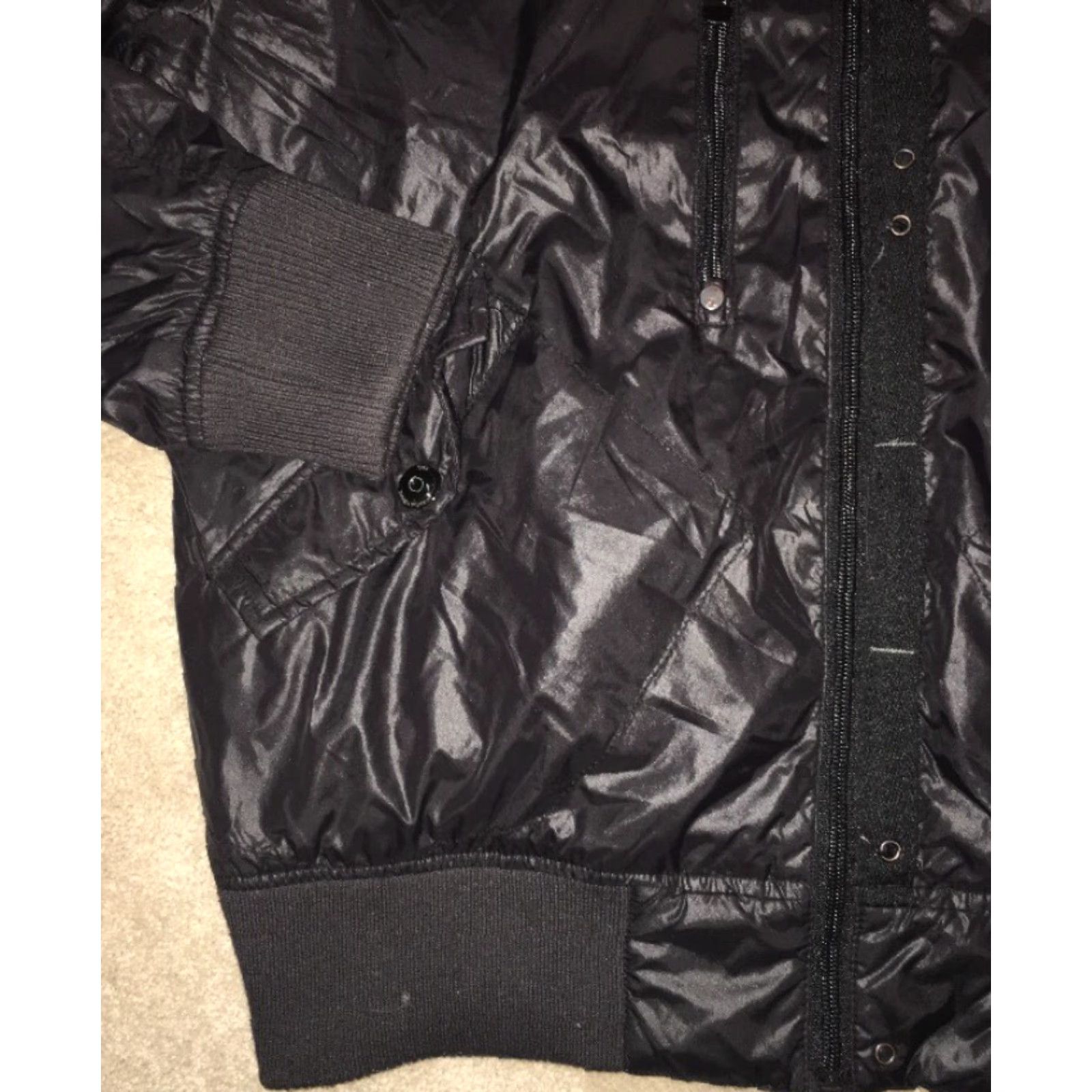 Vintage Premium Lounge 1992 Jeans Intelligence Men’s Black Jacket XL Nylon Size US 36 / EU 52 - 4 Thumbnail