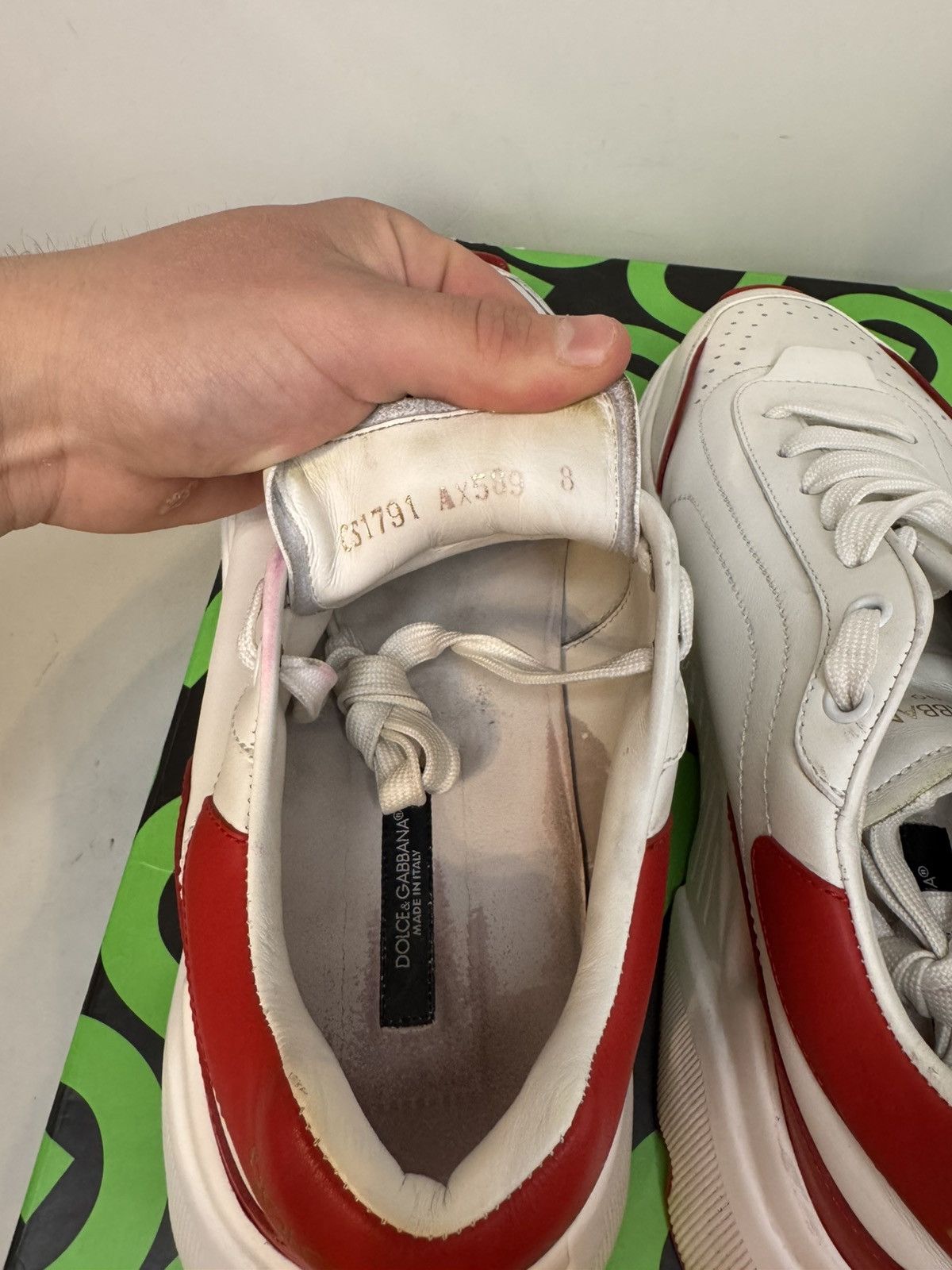 Dolce & Gabbana Dolce & Gabbana Day Master Red and White Sz 8 Size US 8 / EU 41 - 5 Thumbnail