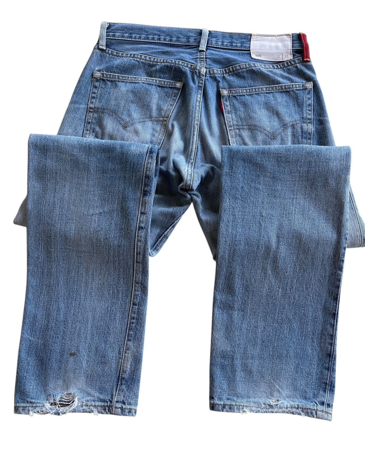 Levi's Vintage Clothing Vintage Levis Ripped Distressed Denim Size US 30 / EU 46 - 10 Thumbnail
