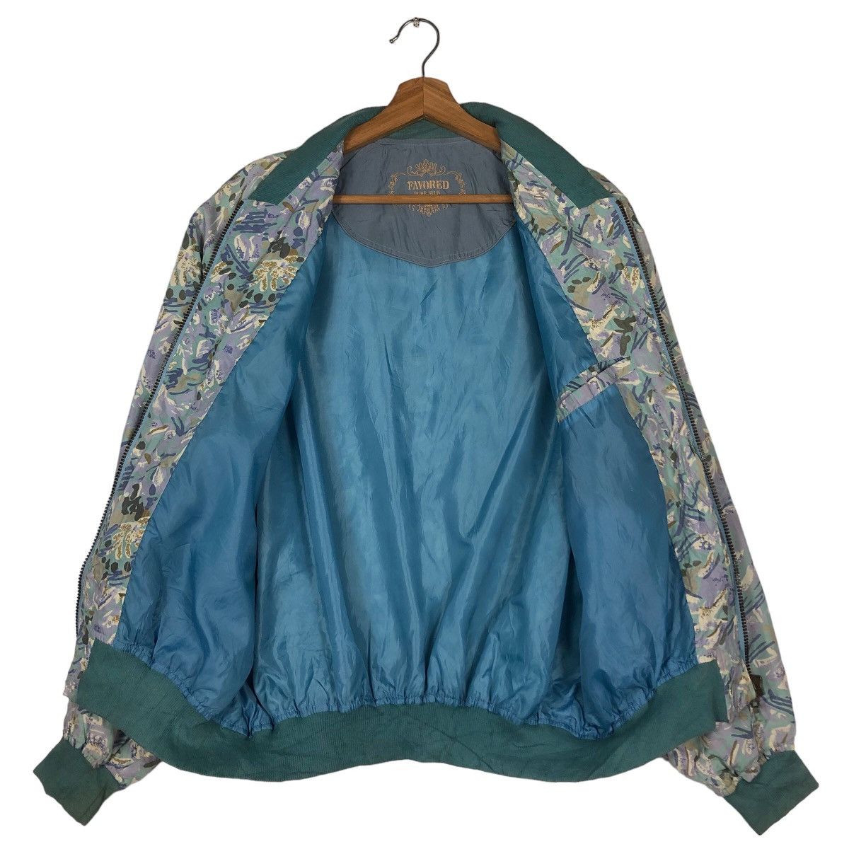 Japanese Brand 🔥Vintage Bomber Jacket Favored Pure Silk Over Print Flower Size US M / EU 48-50 / 2 - 13 Thumbnail