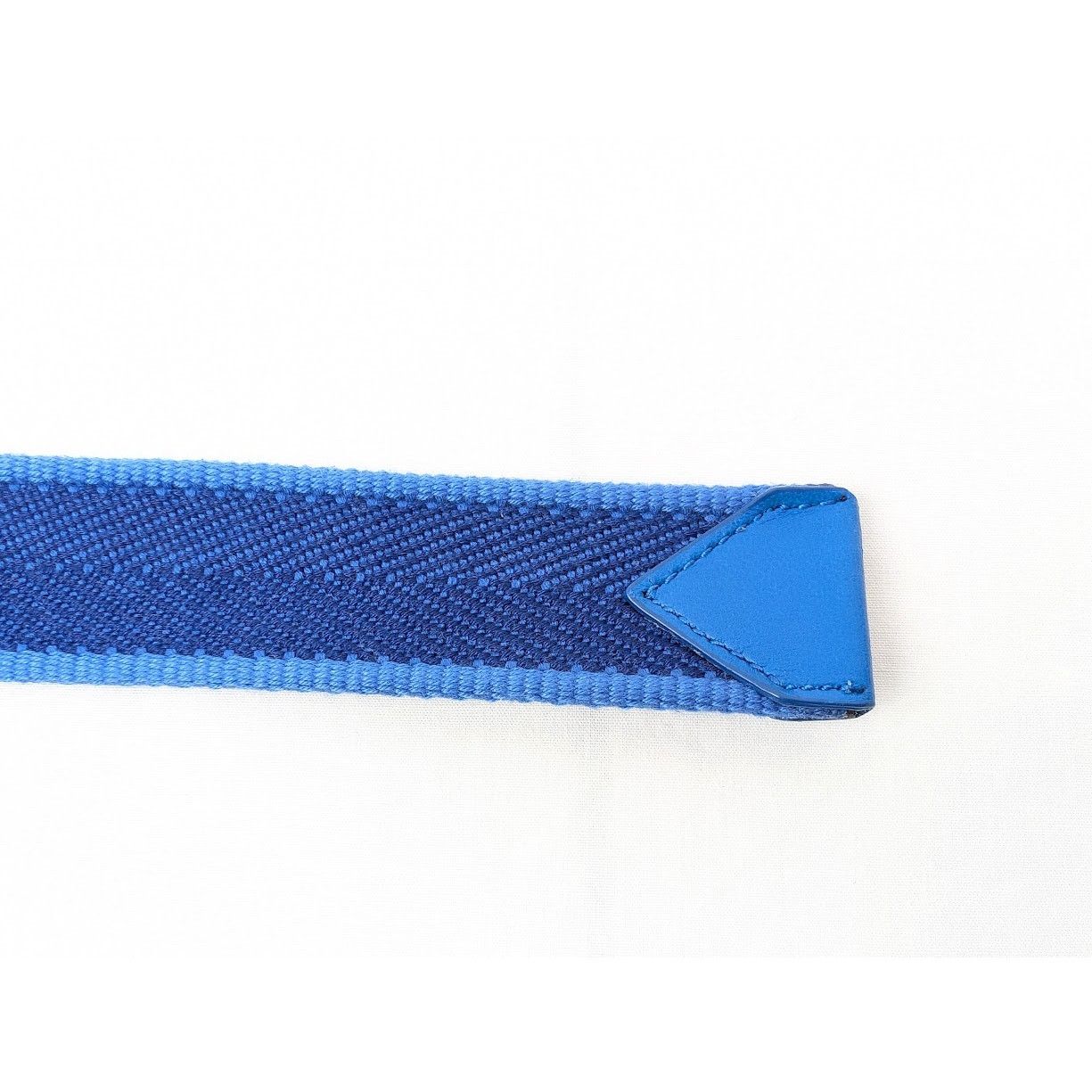 Bottega Veneta o1rshd1 Size:85 / Cintura Chevron Webbing Nappa Belt in Navy Size 32 - 12 Thumbnail