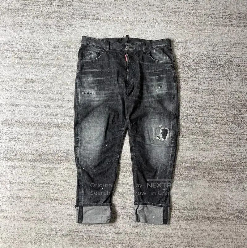 Dsquared2 DSQUARED2 Black Grey Casual Pants for Men . Size US 36 / EU 52 - 1 Thumbnail