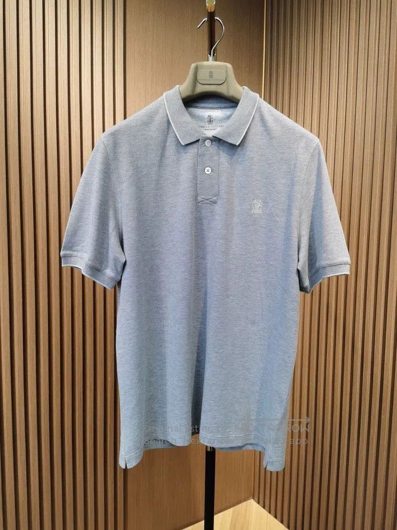 Brunello Cucinelli Brunello Cucinelli Logo Short Sleeve Polo. Size US M / EU 48-50 / 2 - 1 Thumbnail