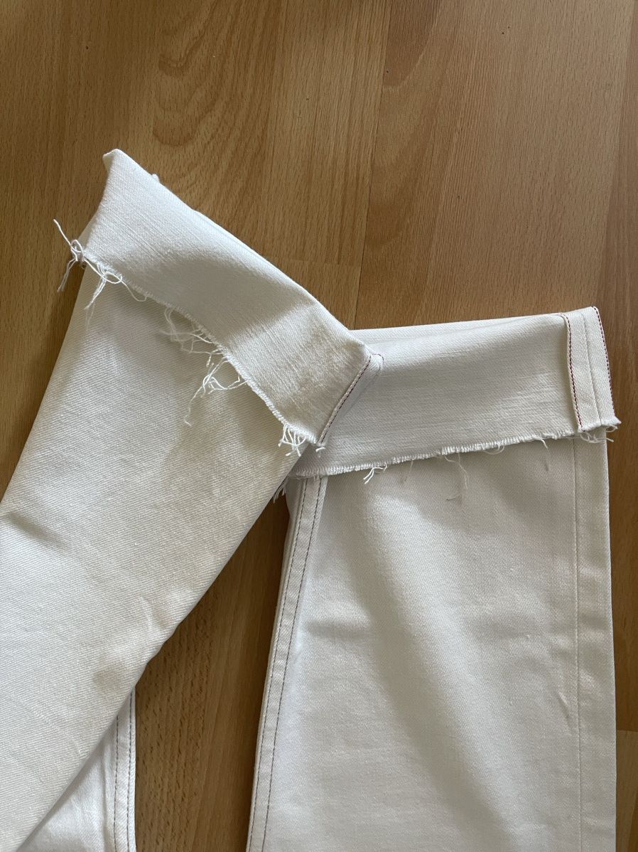 Todd Snyder Todd Snyder Frayed White Jeans Size US 30 / EU 46 - 10 Thumbnail