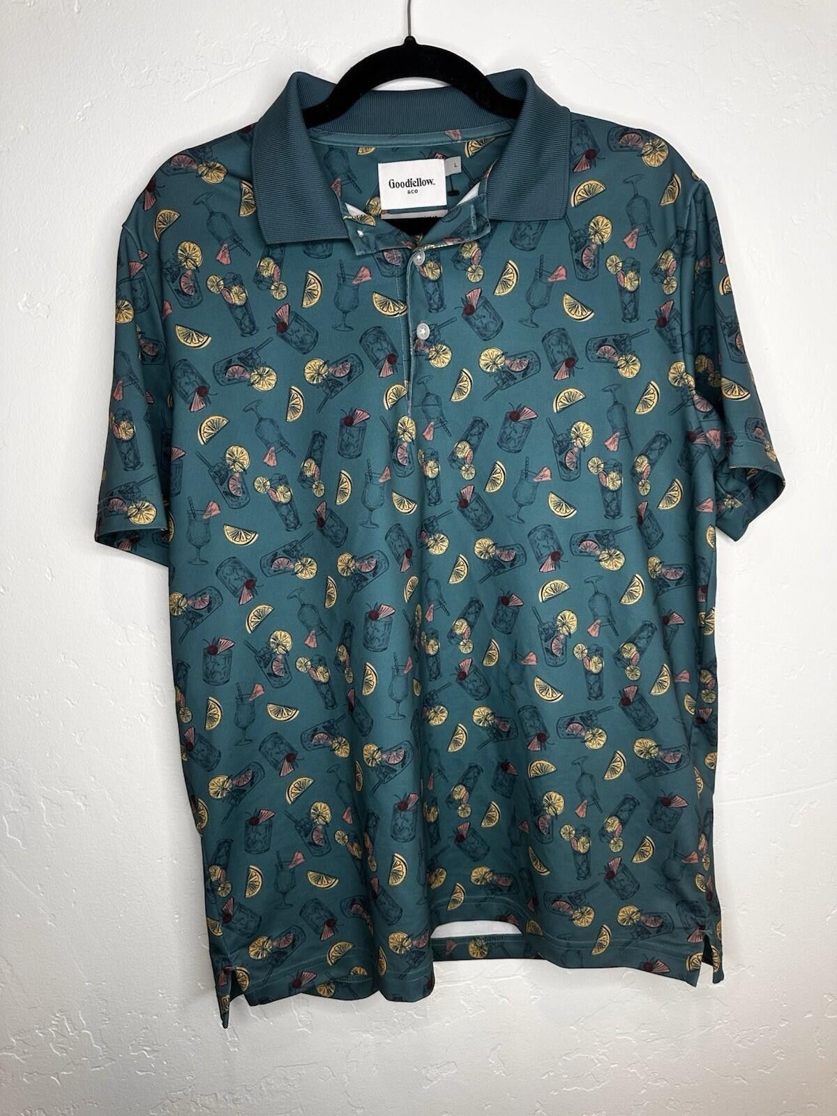Other Goodfellow & Co Men's Summer Tropical Graphic Polo Size L Size US L / EU 52-54 / 3 - 1 Thumbnail