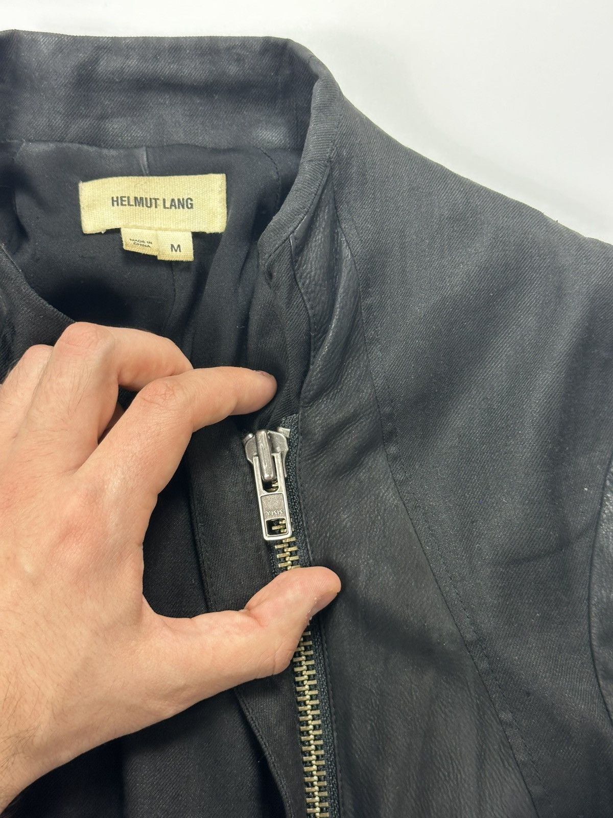 Helmut Lang Helmut Land Archive Leather Jacket Zip Black Size M / US 6-8 / IT 42-44 - 10 Thumbnail