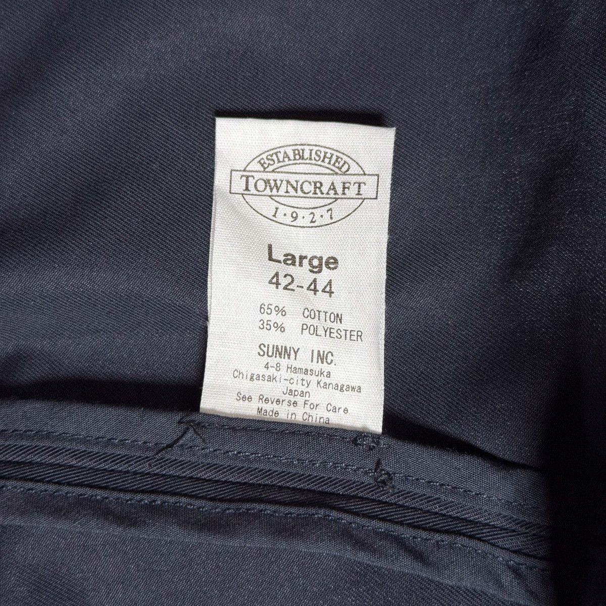 Towncraft TOWNCRAFT STAND FALL COLLAR COAT NAVY Size US L / EU 52-54 / 3 - 6 Thumbnail