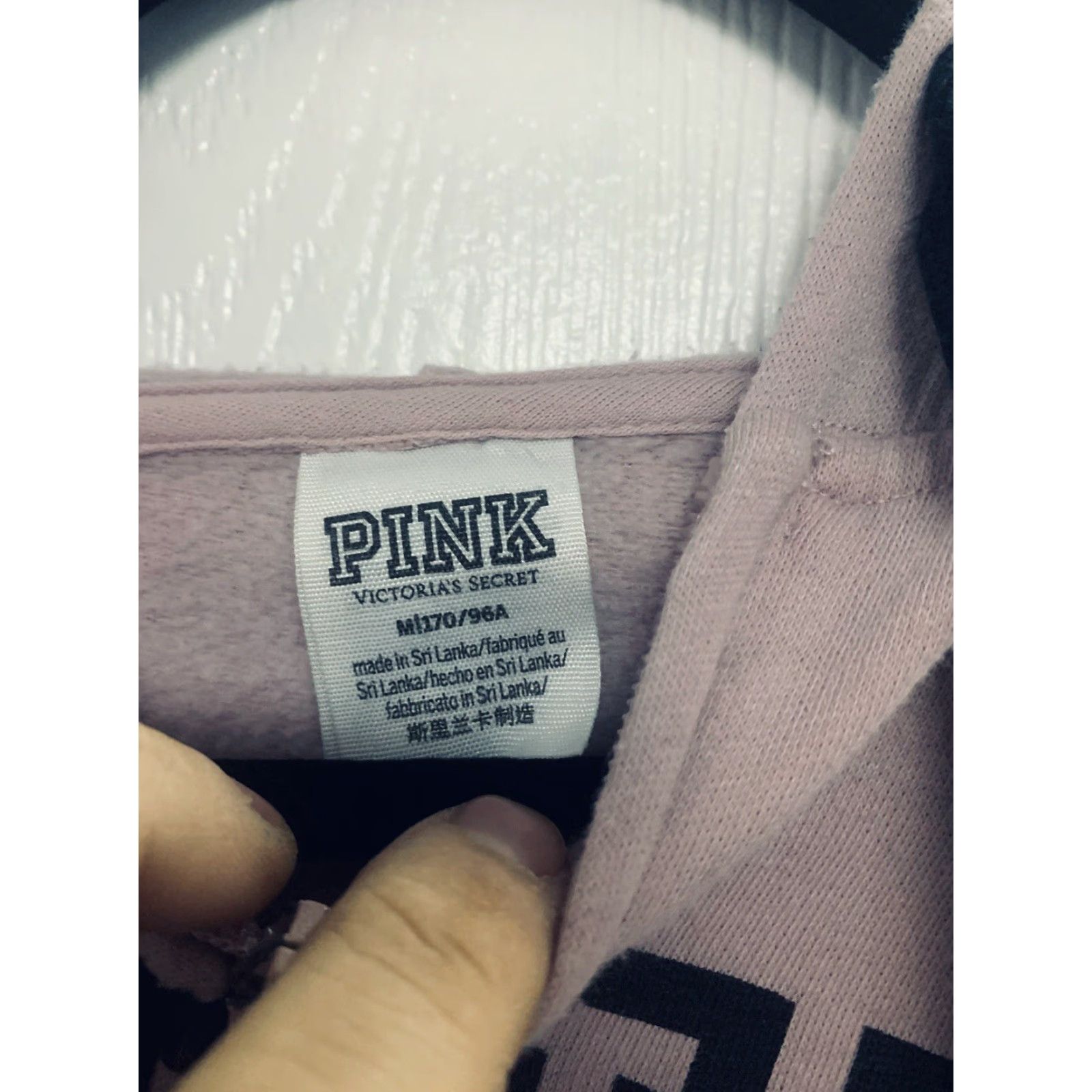 Pinko PINK Womens Hoodie Full Zip Jacket - Medium Pink Logo Full Zip Hooded Pockets Activewear Womens M Size M / US 6-8 / IT 42-44 - 2 Thumbnail