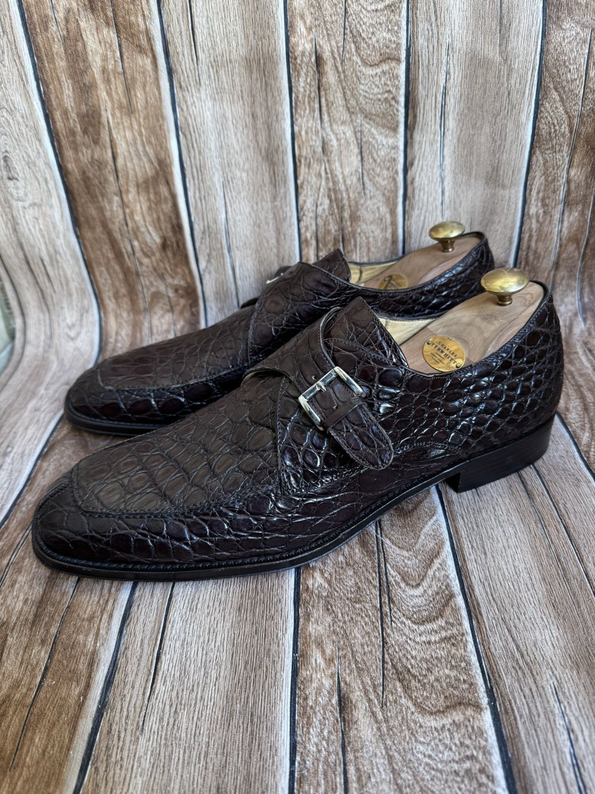 Cole Haan Genuine crocodile leather dress shoe Size US 12 / EU 45 - 3 Thumbnail