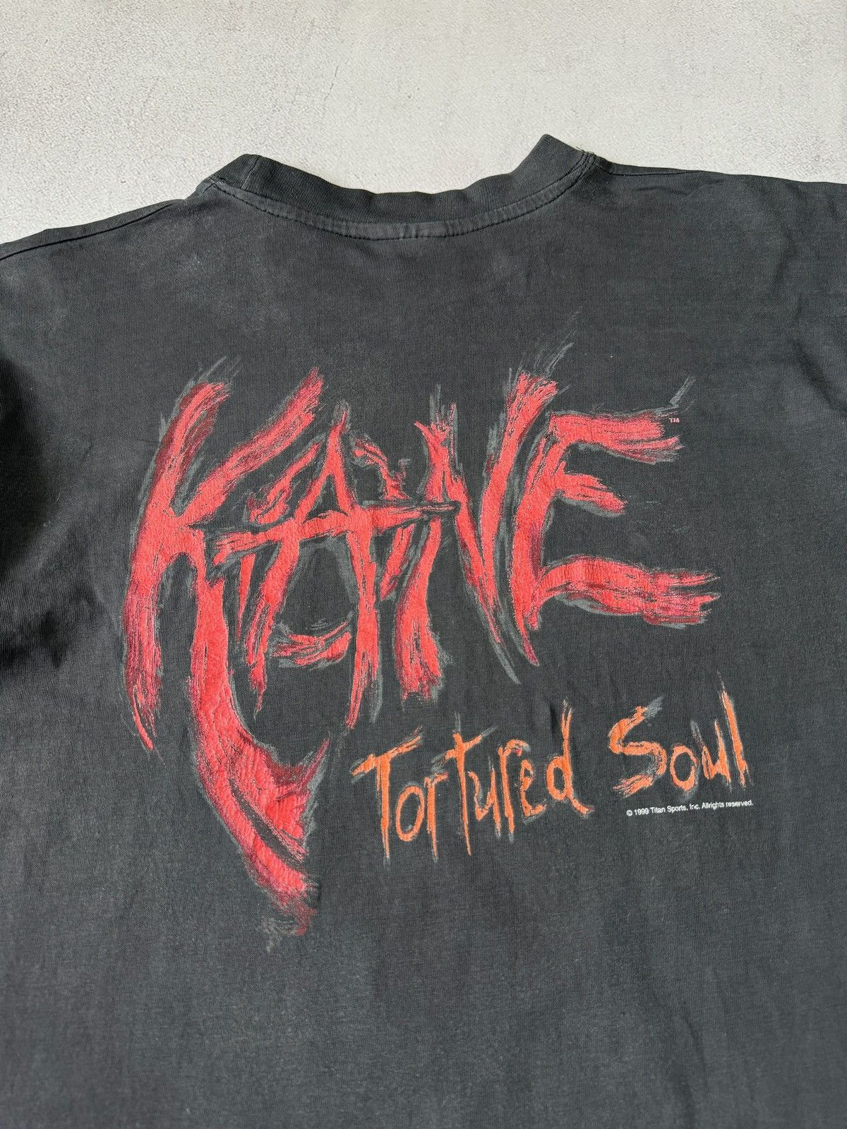 Vintage × WWE Vintage 1999 Kane Tortured Soul T Shirt Tee WWE Rare Size US S / EU 44-46 / 1 - 13 Thumbnail