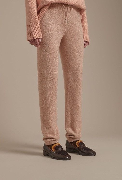 Loro Piana o1srvl11e0824 Merano Cashmere Pants in Beige Size 27" / US 4 / IT 40 - 2 Thumbnail