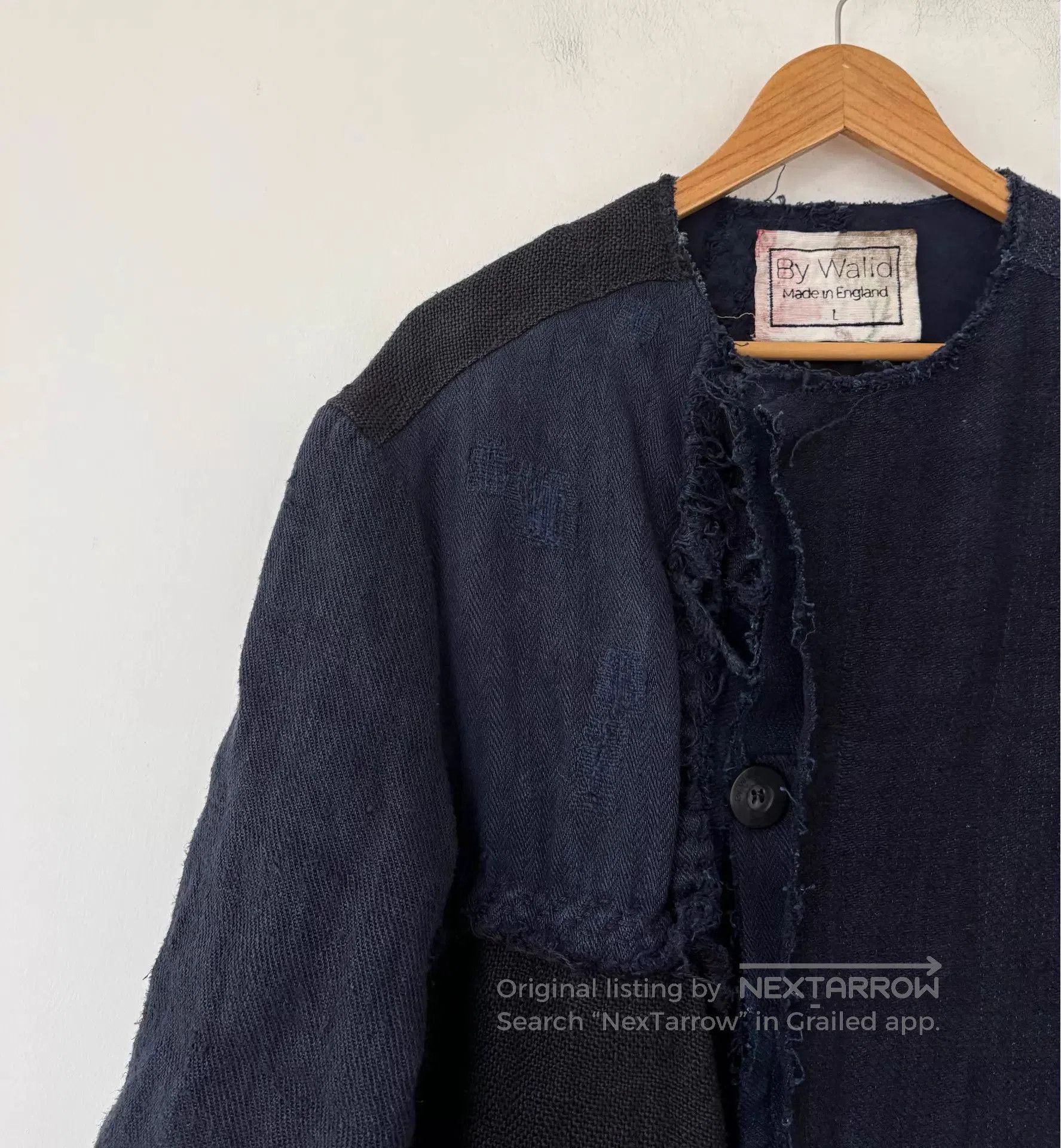 By Walid Blue Patchwork Long Coat . Size US L / EU 52-54 / 3 - 6 Thumbnail