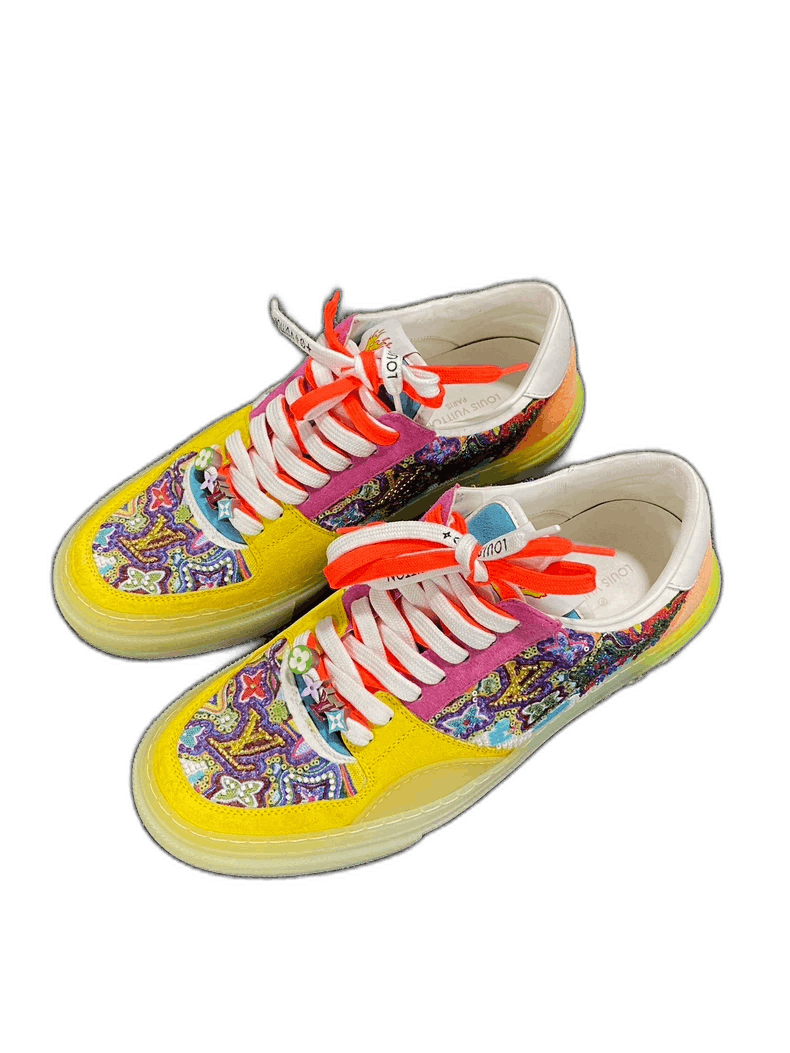 Louis Vuitton Colorful Beaded Logo Sneakers by Louis Vuitton-yf Size US 7.5 / EU 40-41 - 1 Thumbnail