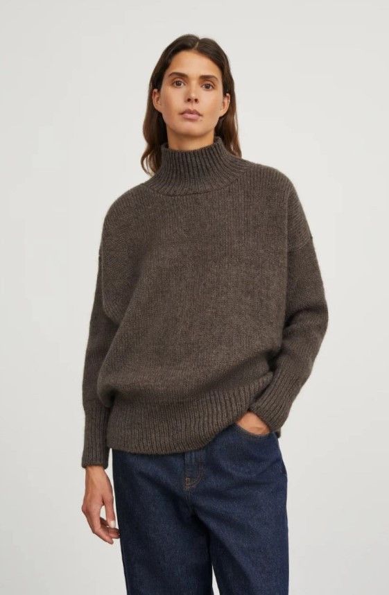 Designer SKALL STUDIO Issy knit sweater in dark gray. Size XS / US 0-2 / IT 36-38 - 8 Thumbnail