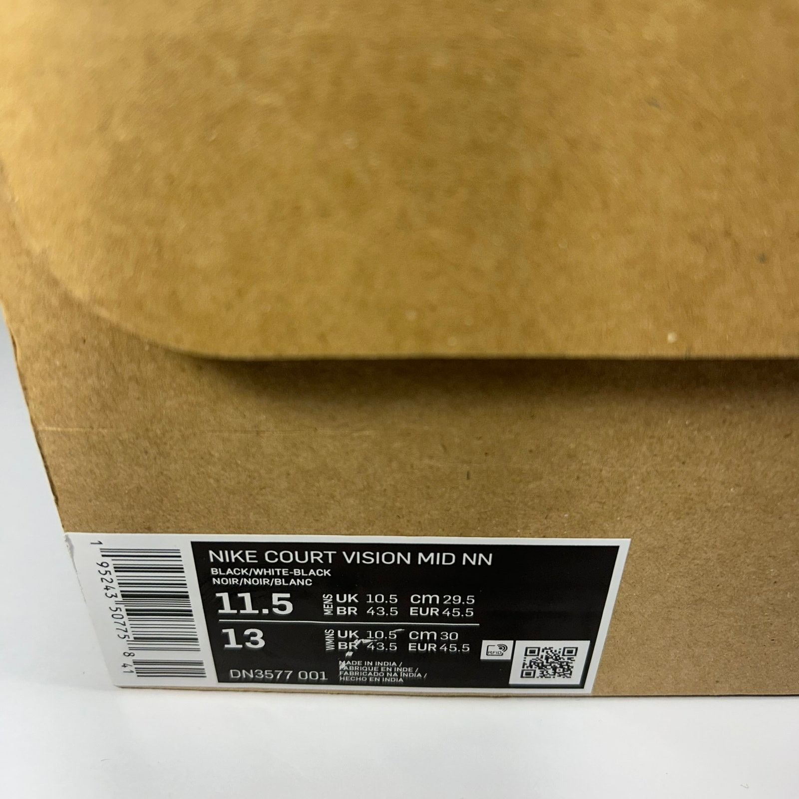 Nike Nike Court Vision Mid Next Nature Black/White Size 11.5 Size US 11.5 / EU 44-45 - 8 Thumbnail