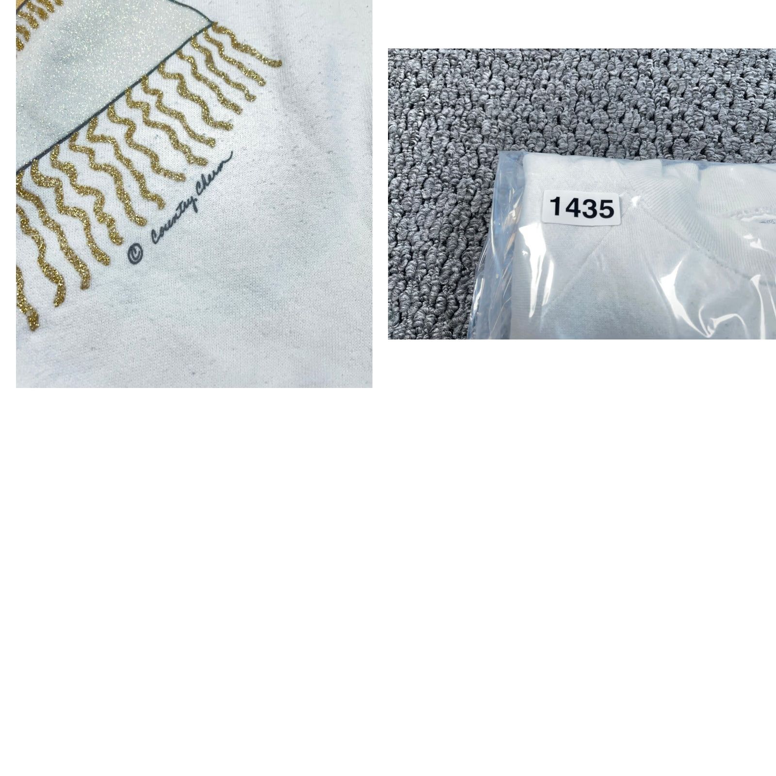 Fruit Of The Loom VINTAGE VTG Western Country Hat Lady Print Sweatshirt Adult Large White Bejeweled Size L / US 10 / IT 46 - 9 Thumbnail