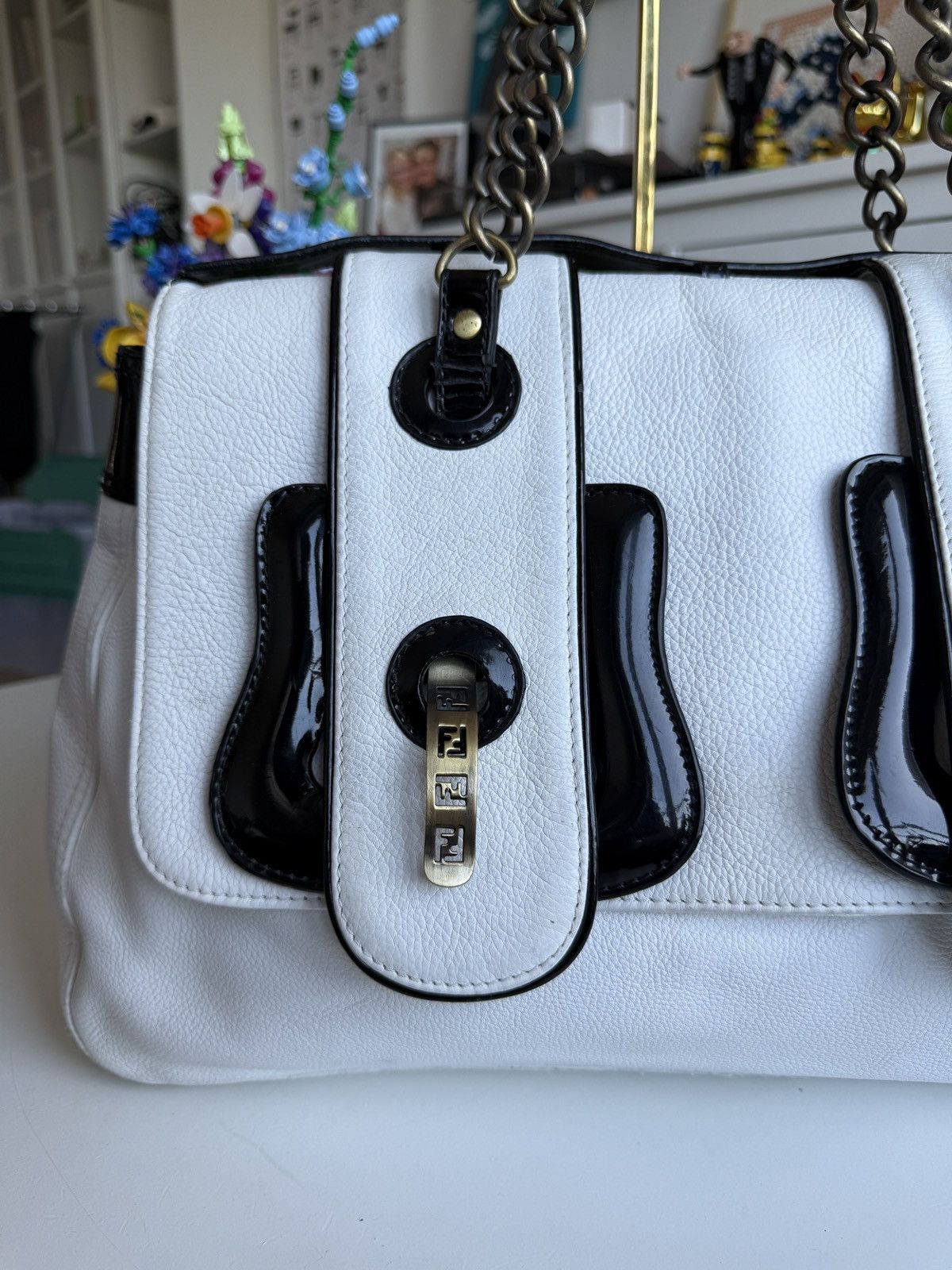 Designer × Fendi Vintage Fendi BB leather shoulder keepall bag designer luxury Size ONE SIZE - 7 Thumbnail