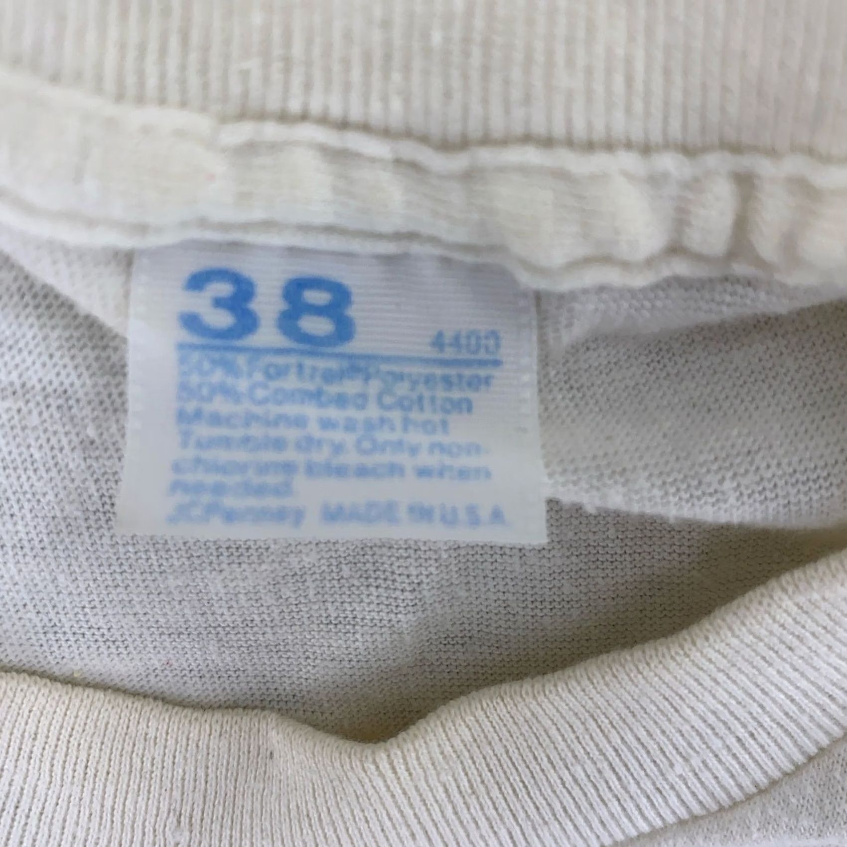 Vintage VINTAGE JCPenney Shirt XS White 50 50 Made USA Single Stitch Soft 80s Size US XS / EU 42 / 0 - 7 Thumbnail