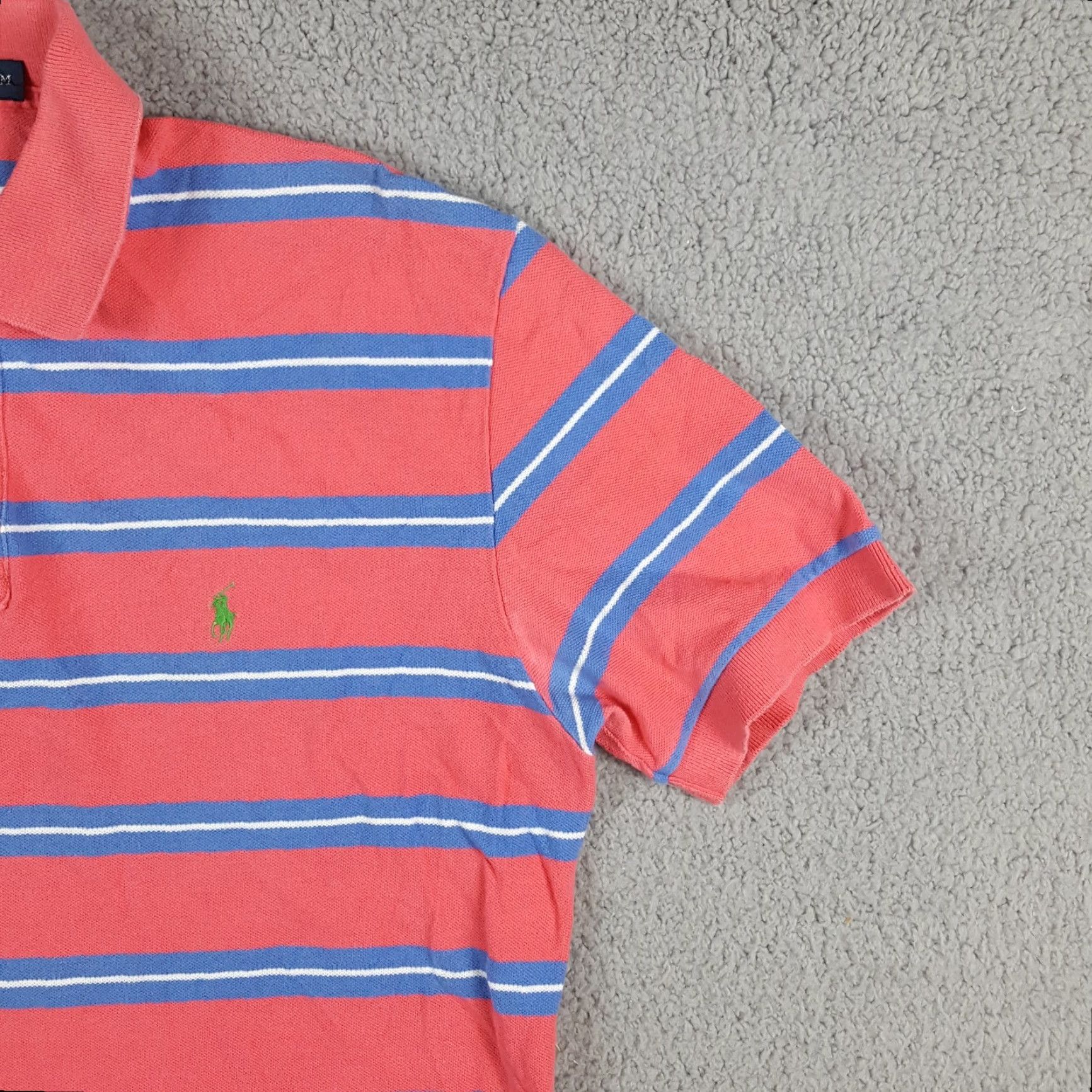 Ralph Lauren VINTAGE Ralph Lauren Polo Shirt Men M Pink Striped Pony Logo 90s Grunge Preppy Skate Size US M / EU 48-50 / 2 - 3 Thumbnail