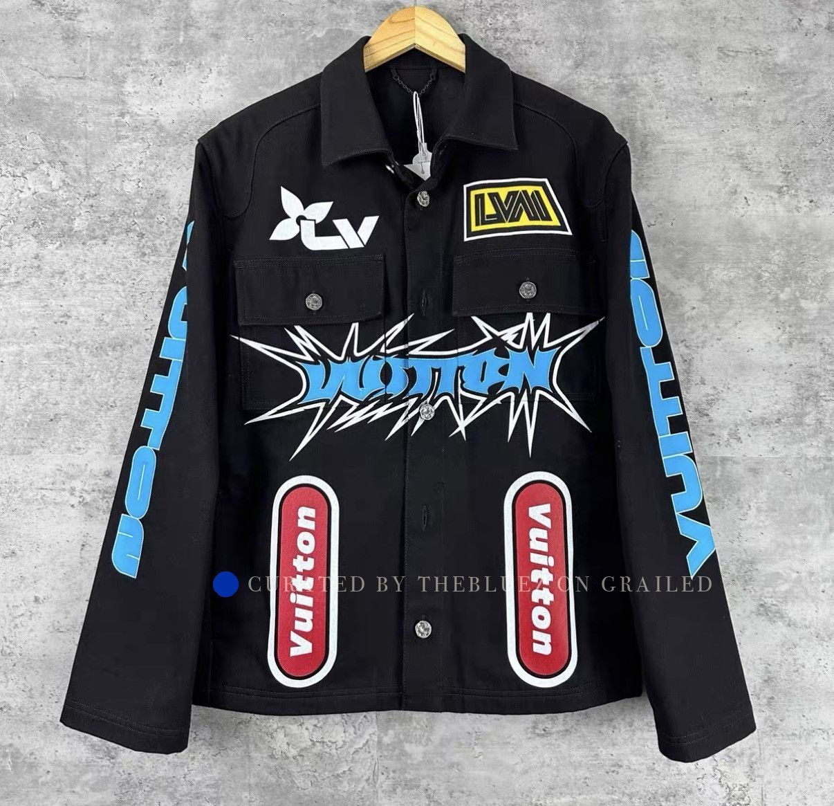 Louis Vuitton Graffiti Print Denim Jacket Size US M / EU 48-50 / 2 - 1 Thumbnail