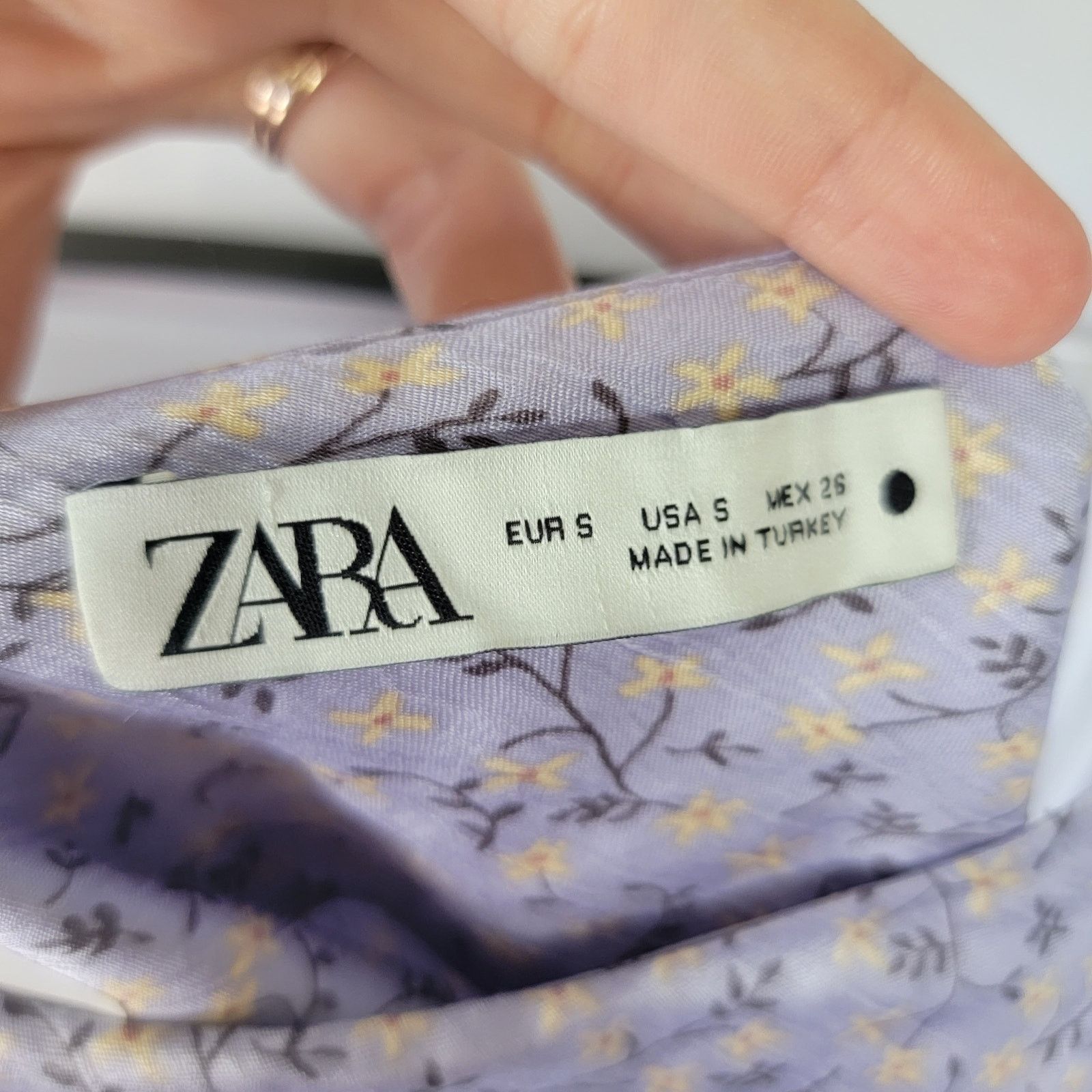 Zara Zara Purple Floral Satin Y2K Slip Dress Size Small Size S / US 4 / IT 40 - 7 Thumbnail