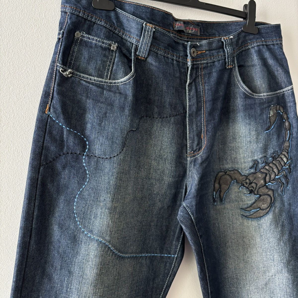 Southpole Vintage Paco Scorpion Jeans Size US 38 / EU 54 - 5 Thumbnail