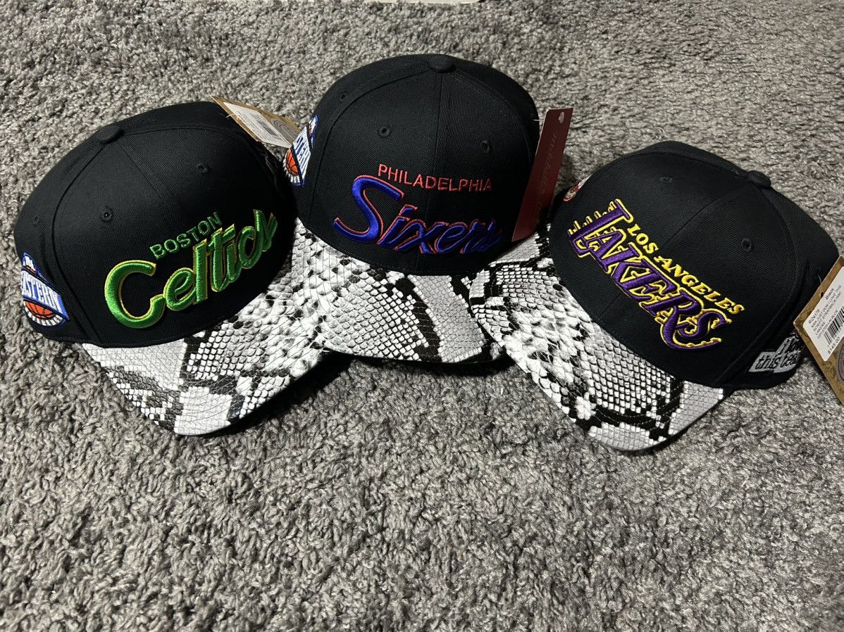 Just Don × Mitchell & Ness Just Don Sixers Snakeskin strapback hat Size ONE SIZE - 9 Thumbnail