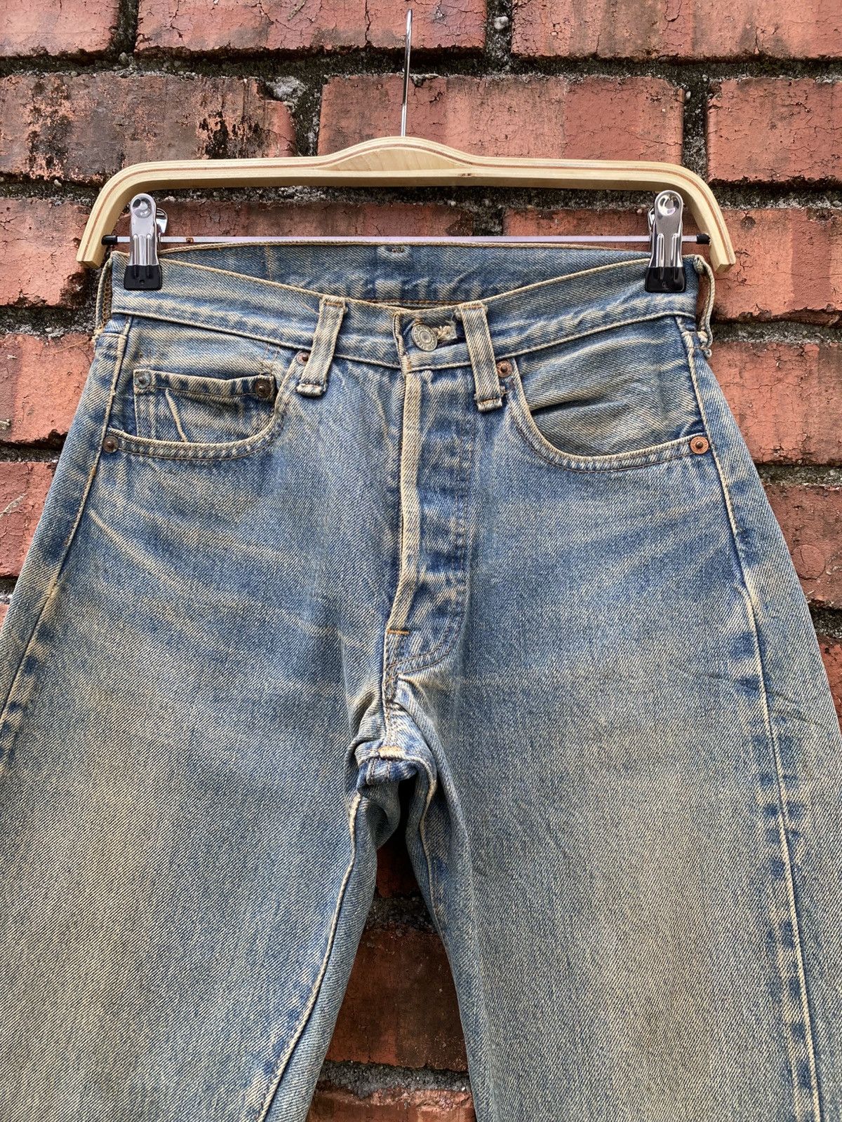 Levi's Vintage Clothing W27x28.5 Vintage levi's 501 redline cut off made in USA #524 Size 27" / US 4 / IT 40 - 4 Thumbnail