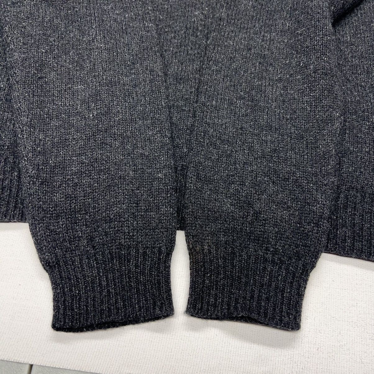 Polo Ralph Lauren Polo Ralph Lauren 1/4 Zip Sweater Grey Lambs Wool Pullover Size US L / EU 52-54 / 3 - 7 Thumbnail
