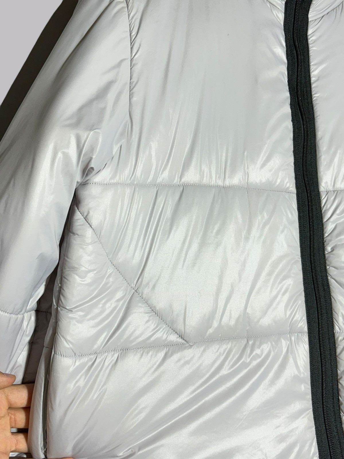 A-COLD-WALL* A Cold Wall Lilac Elongated Zip Detailed Logo Down Jacket Size US M / EU 48-50 / 2 - 17 Thumbnail