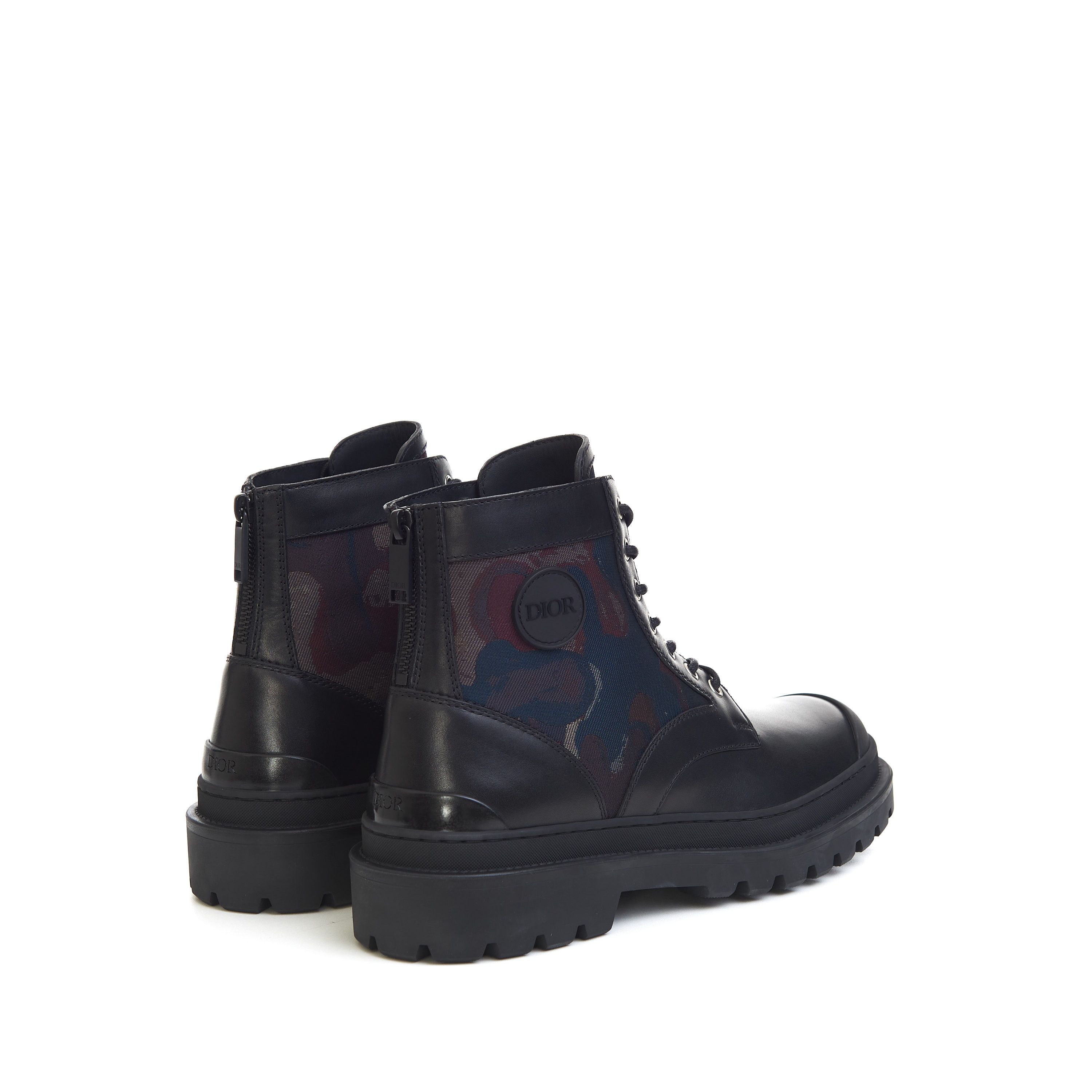 Dior x Peter Doig Explorer Ankle Boots In Black Smooth Calfskin Size US 8 / EU 41 - 8 Thumbnail