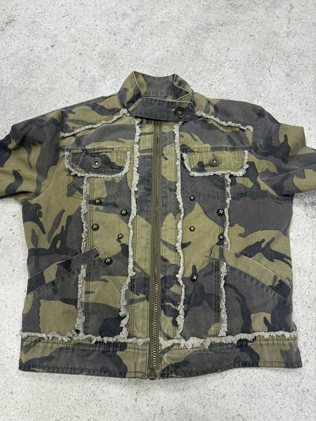If Six Was Nine × Japanese Brand × Junya Watanabe Vintage Japanese Camo Junya Watanabe Style Jacket Size US S / EU 44-46 / 1 - 4 Thumbnail