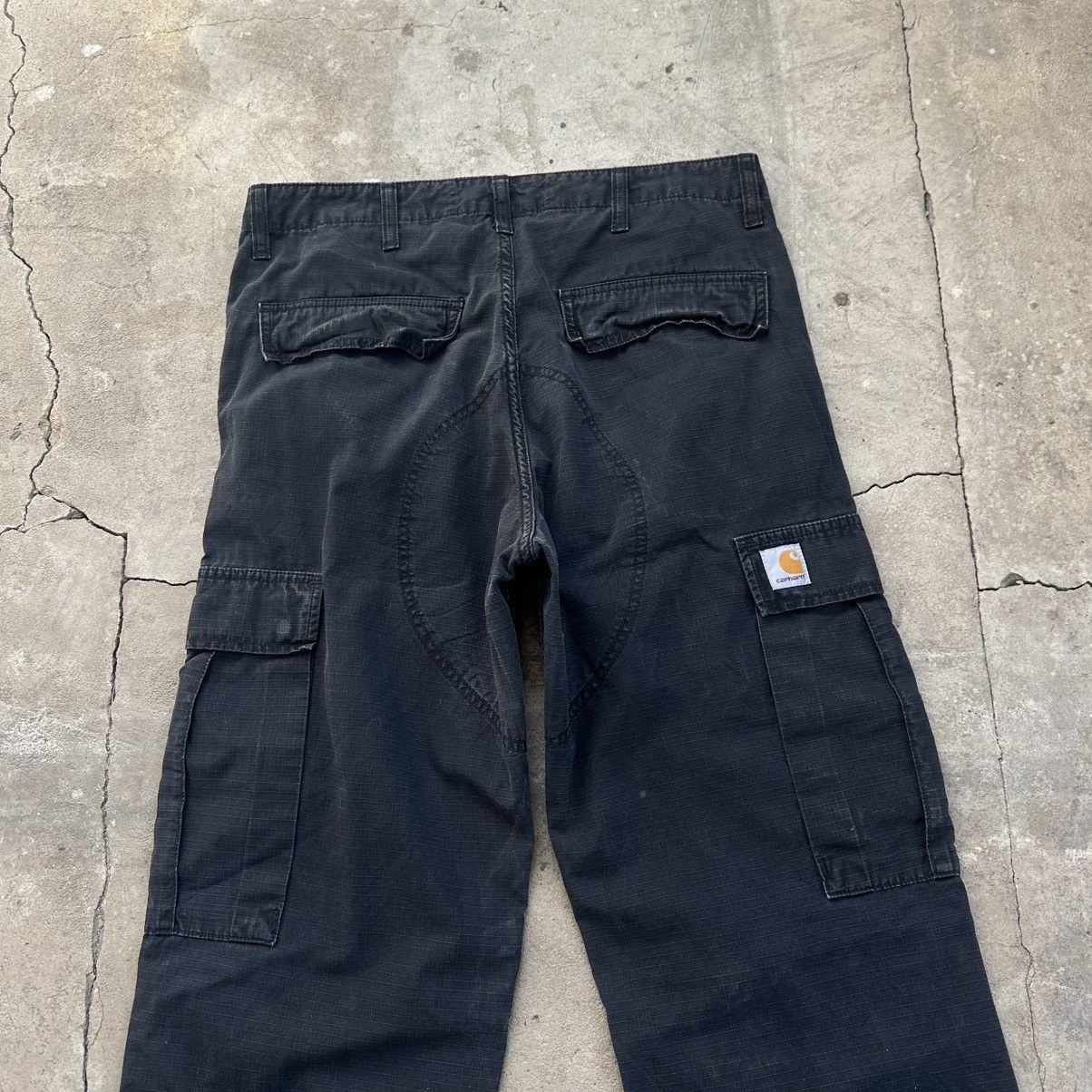 Carhartt Carhartt WiP Cargo regular Pants Black Multipocket Size US 31 - 3 Thumbnail