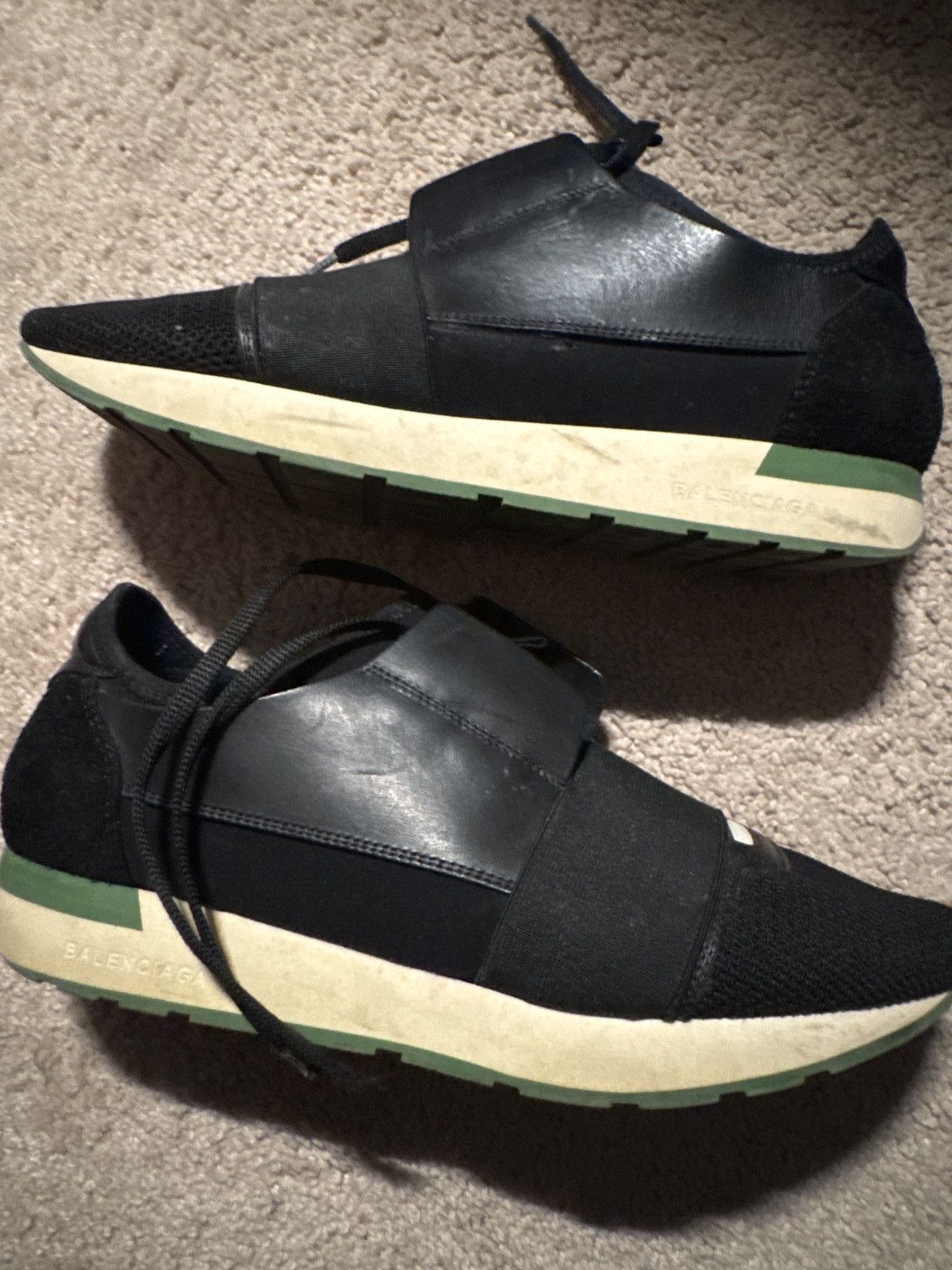 Balenciaga Race Runner Sneakers - 4 Black