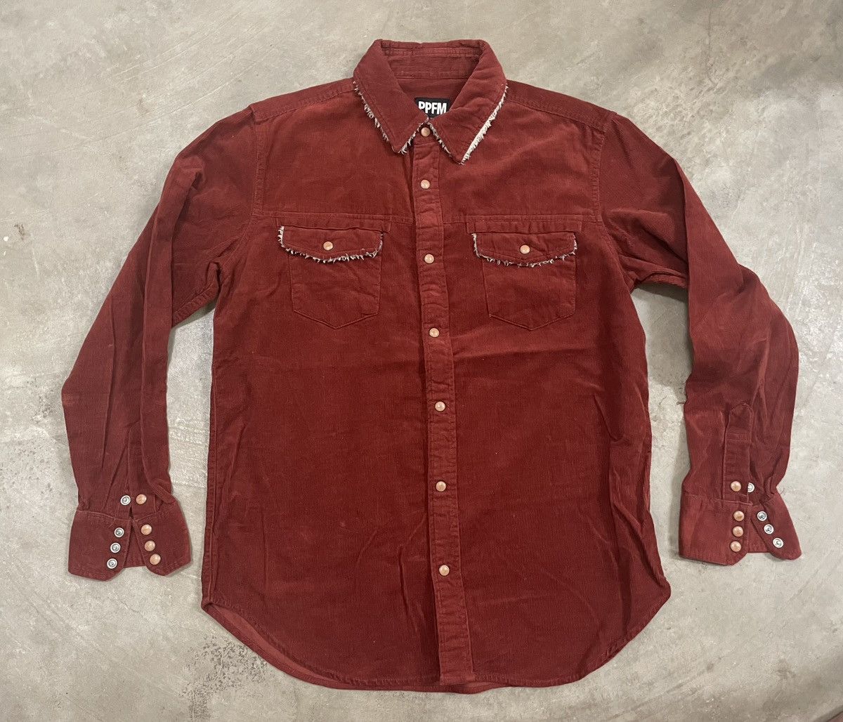 Designer × PPFM PPFM Japanase Designer Button up Tshirt Diamond Button Size US M / EU 48-50 / 2 - 1 Thumbnail