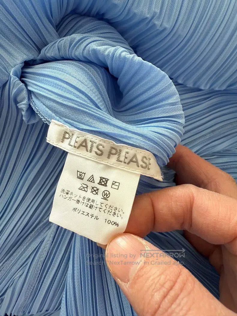 Issey Miyake Issey Miyake Sky Blue Kelp Skirt Size L / US 10 / IT 46 - 3 Thumbnail