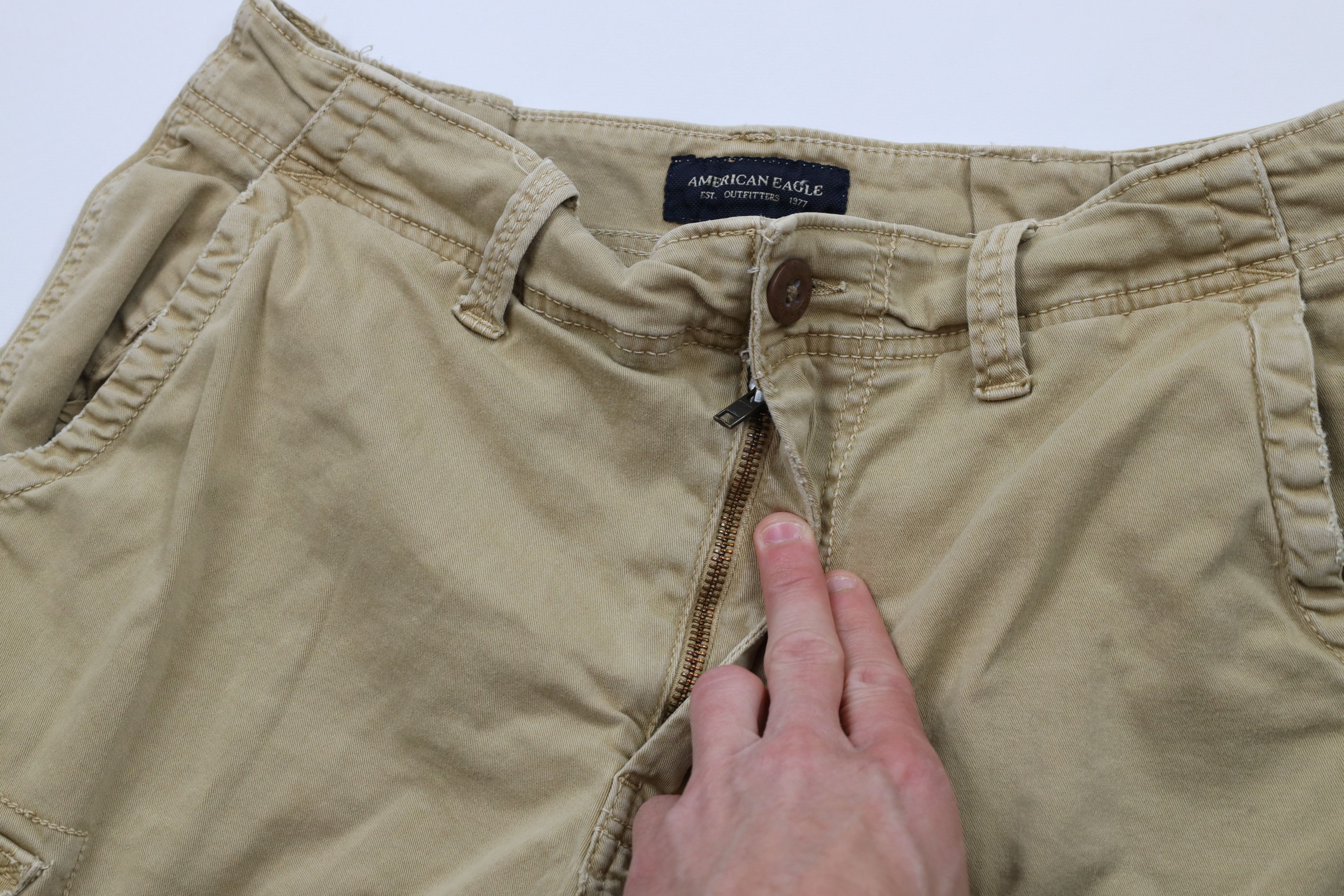 American Eagle Outfitters × Vintage Vintage American Eagle Outfitters Heavyweight Cargo Shorts Size US 32 / EU 48 - 6 Thumbnail