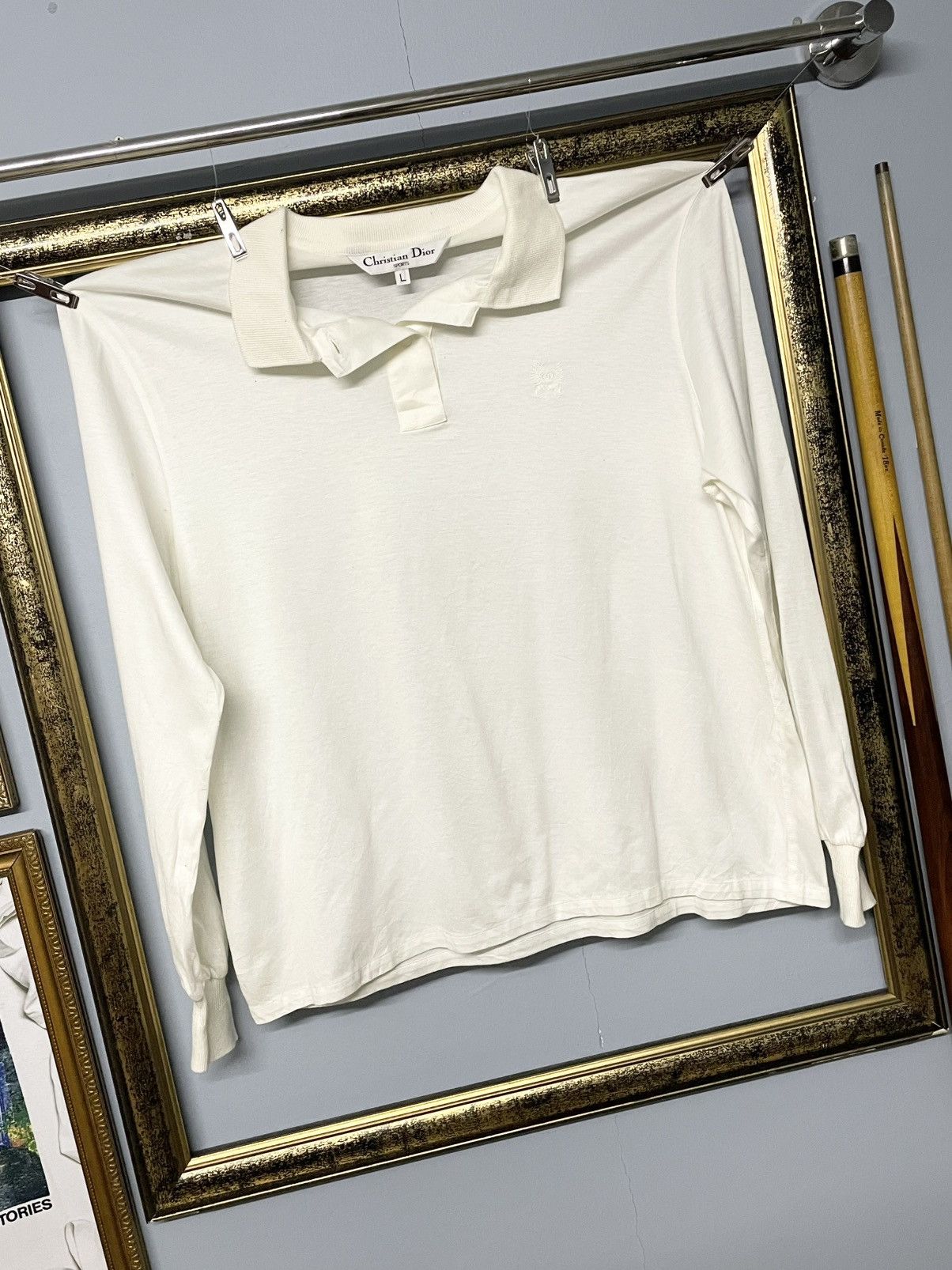 Christian Dior Monsieur Vintage Christian Dior Small Classic Embroidered Logo Polo Size US M / EU 48-50 / 2 - 2 Thumbnail