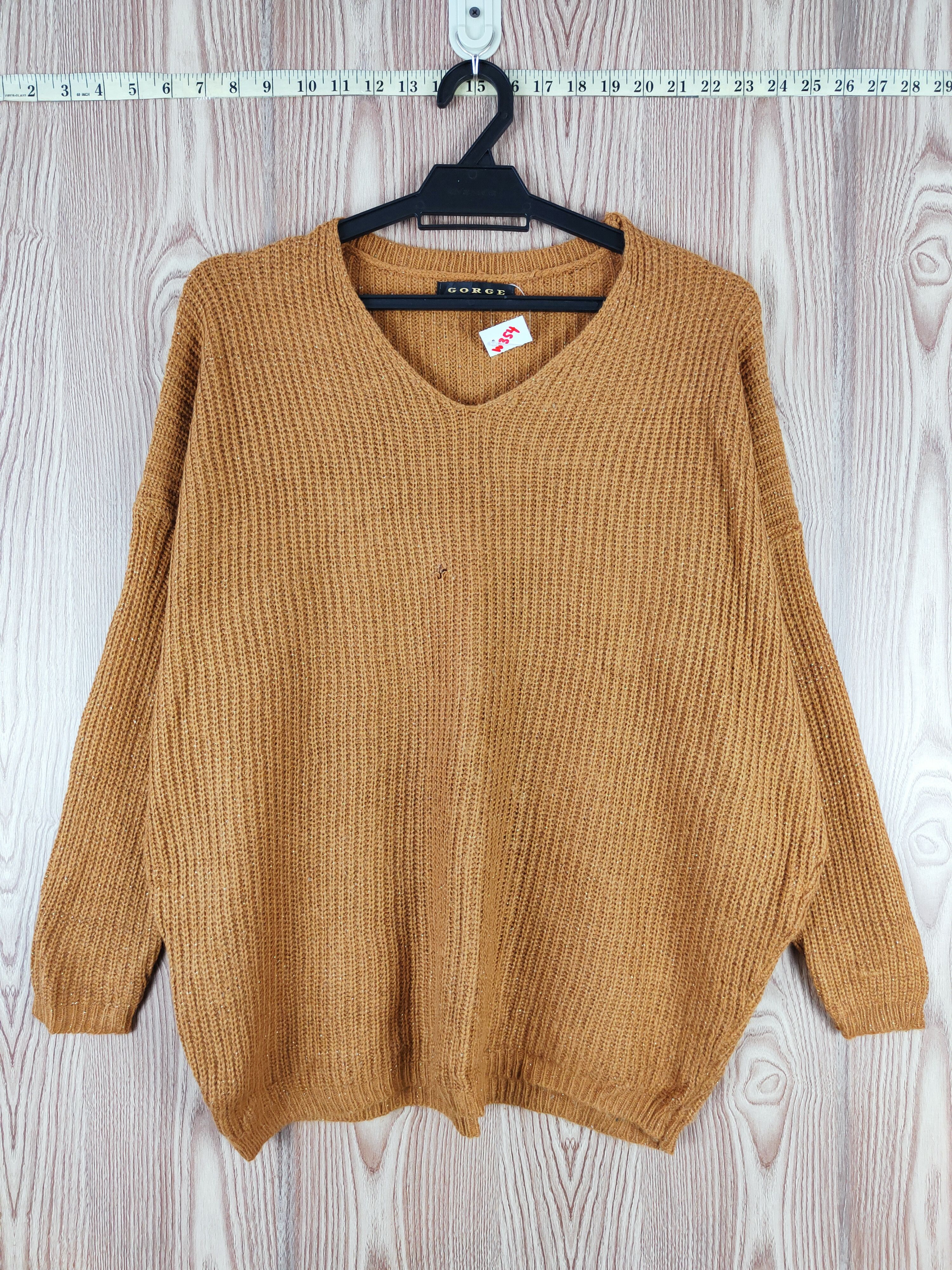 Vintage Gorge Brown Knitwear Sweatshirts #W354 Size M / US 6-8 / IT 42-44 - 1 Thumbnail