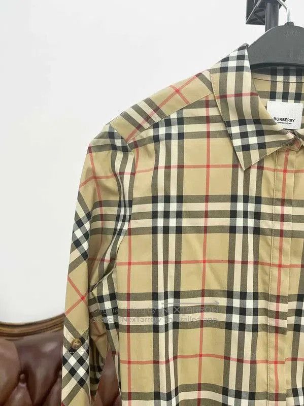 Burberry Burberry Spring Autumn Cotton Check Long Sleeve Shirt. Size M / US 6-8 / IT 42-44 - 3 Thumbnail