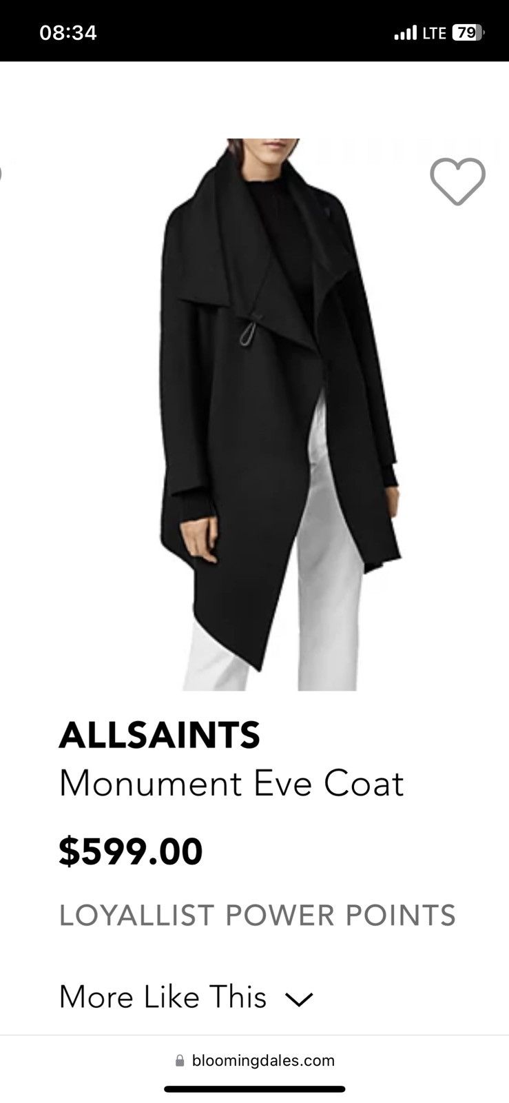 Allsaints × Designer Allsaints Women’s Monument Eve Wool Coat Size XS / US 0-2 / IT 36-38 - 11 Thumbnail