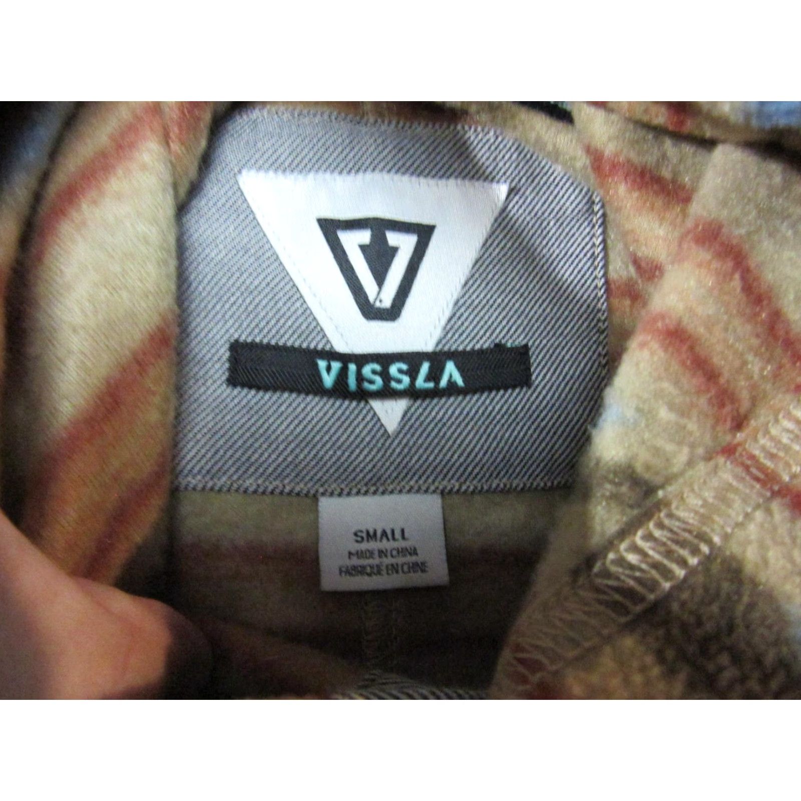 Vissla Vissla Hoodie Mens Small Multicolor Fleece Henley Aztec Tribal Pullover Flipcuff Size US S / EU 44-46 / 1 - 7 Thumbnail