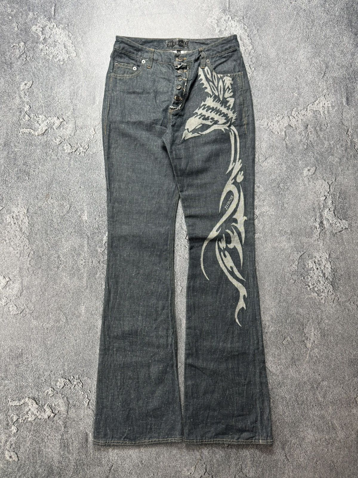 Jitrois Jitrois Phoenix Femme Aigle Women Eagle Bootcut Jeans pants Size 27" / US 4 / IT 40 - 3 Thumbnail