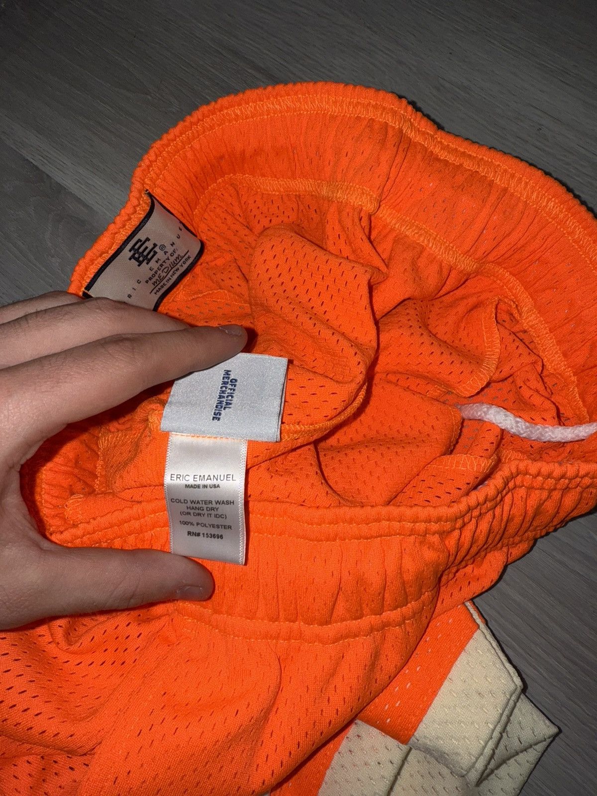 Eric Emanuel Eric Emanuel EE Basic Mesh Shorts – Orange (M) Size US 32 / EU 48 - 2 Thumbnail