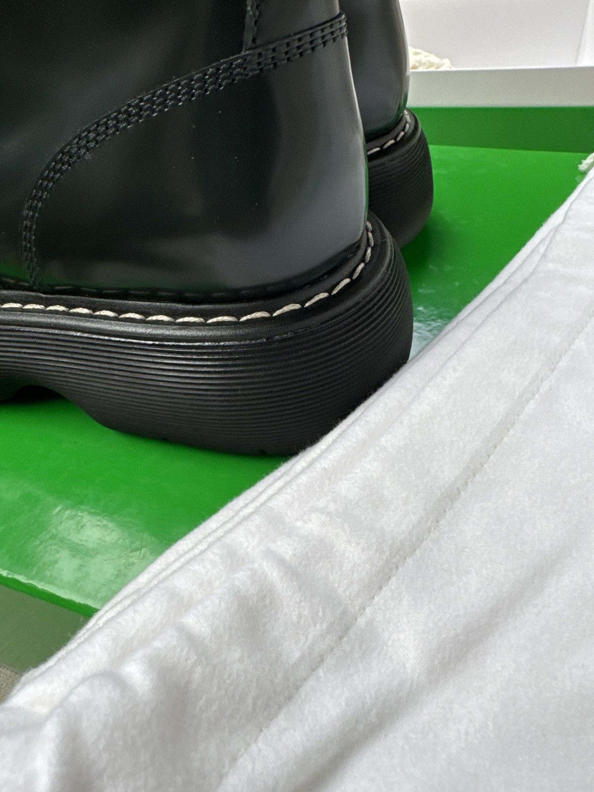 Bottega Veneta New in Box, Dark Green Lace Up Size US 11 / EU 44 - 4 Thumbnail