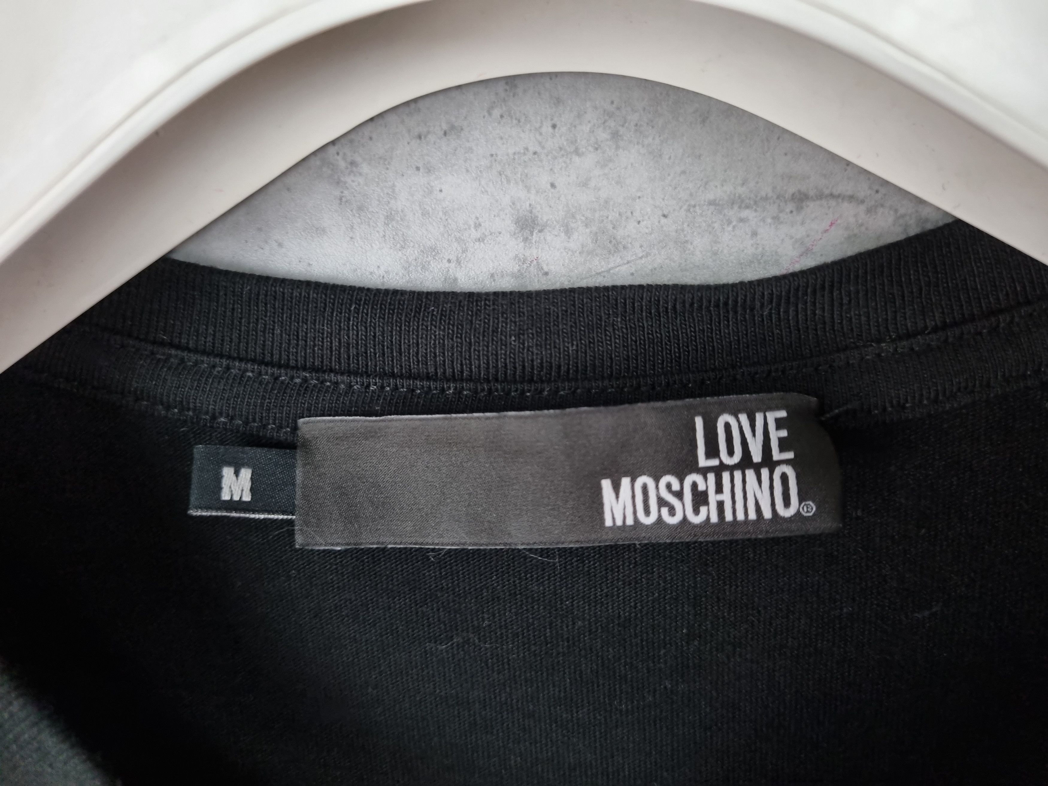 Moschino × Vintage Love Moschino Metallic Big Logo Cotton Tee Shirt Size US M / EU 48-50 / 2 - 3 Thumbnail