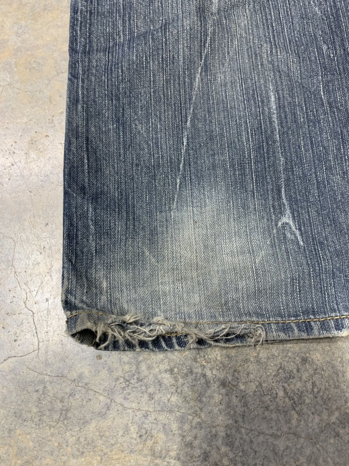 Japanese Brand × Vintage Vintage BACK RUSH Double Waist Clawmark Distressed Jean Size US 34 / EU 50 - 16 Thumbnail